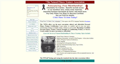 Desktop Screenshot of naturalfitnesstrainers.com
